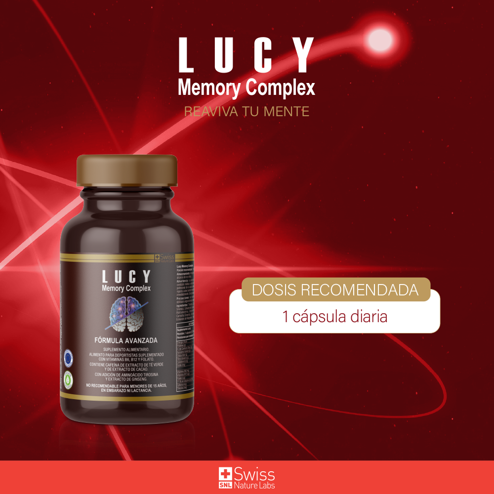 Suplemento Alimenticio Lucy Memory para la Memoria y el Enfoque
