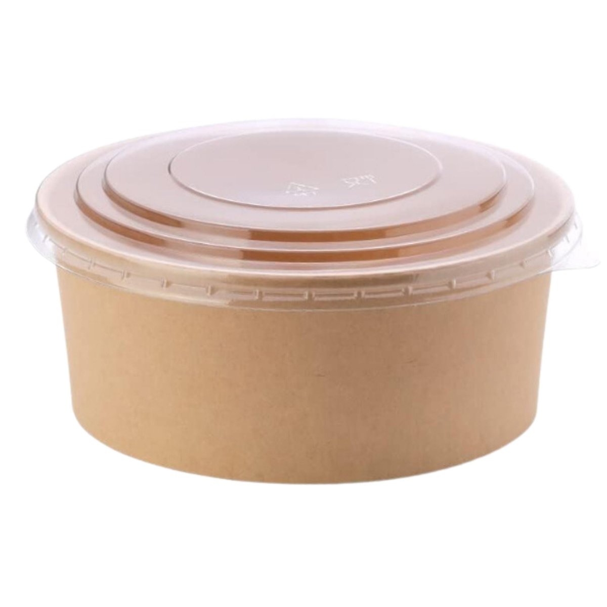 Bowl Kraft 1.300 cc c/ Tapa (25 Unidades) - OmniPack