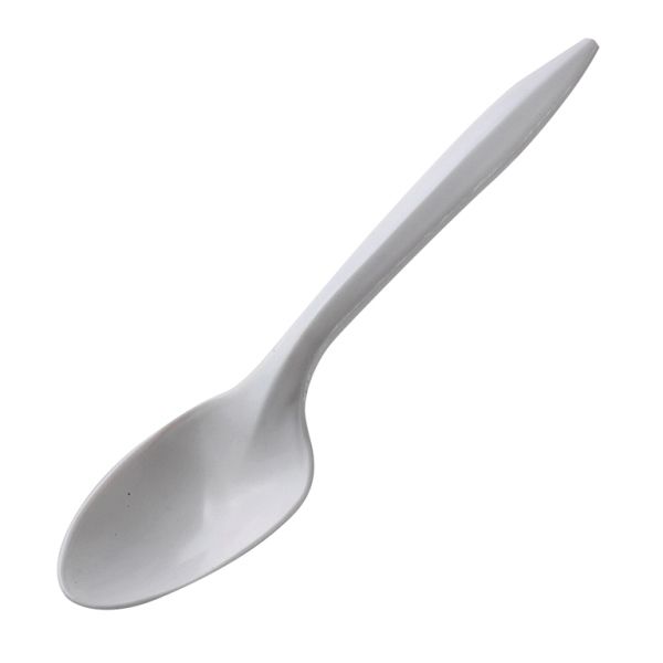 Cuchara Plástica Blanca Desechable 14 Cms (1.000 Unidades) - OmniPack