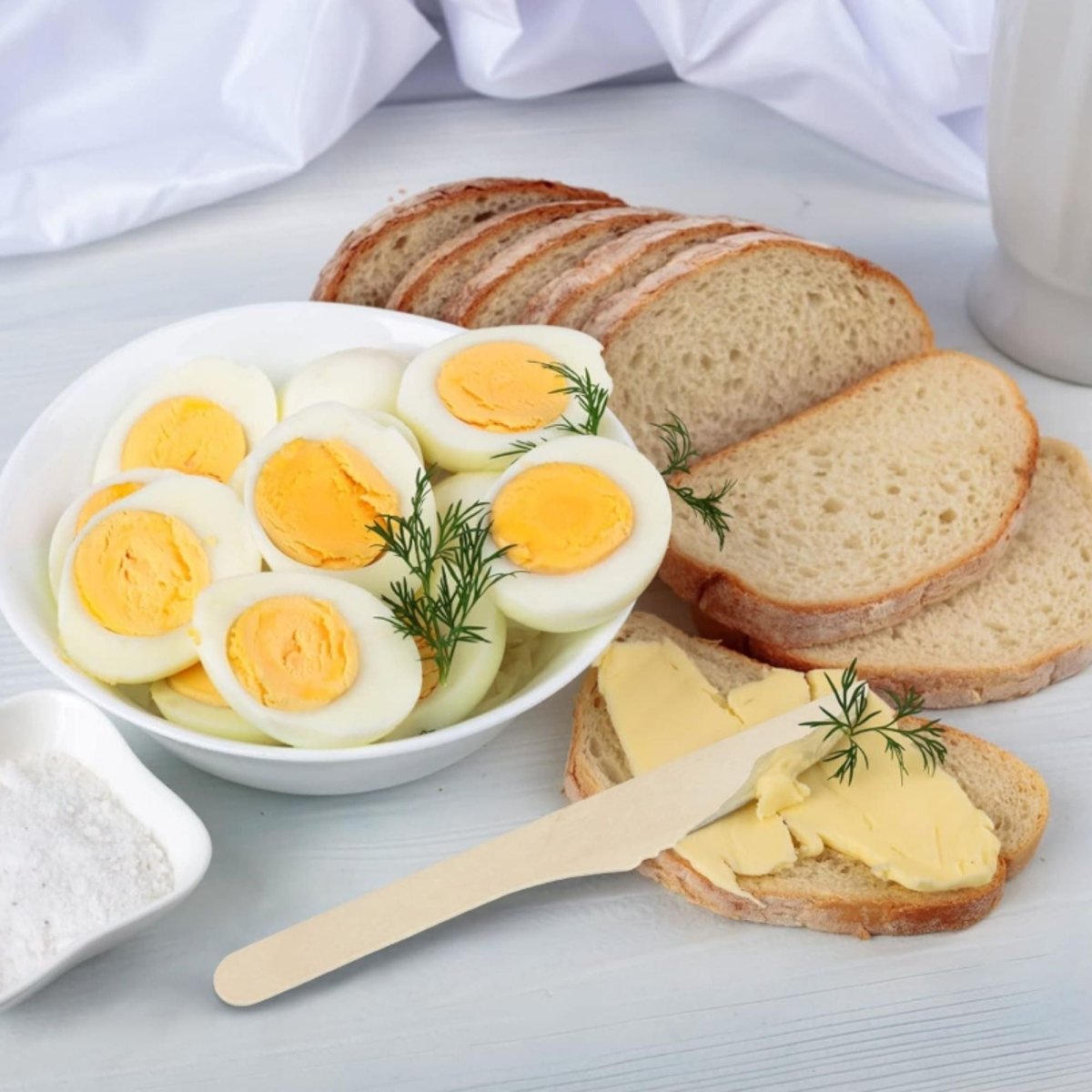 Cuchillos de Madera Ecológicos 16 cm (100 Unidades) - OmniPack