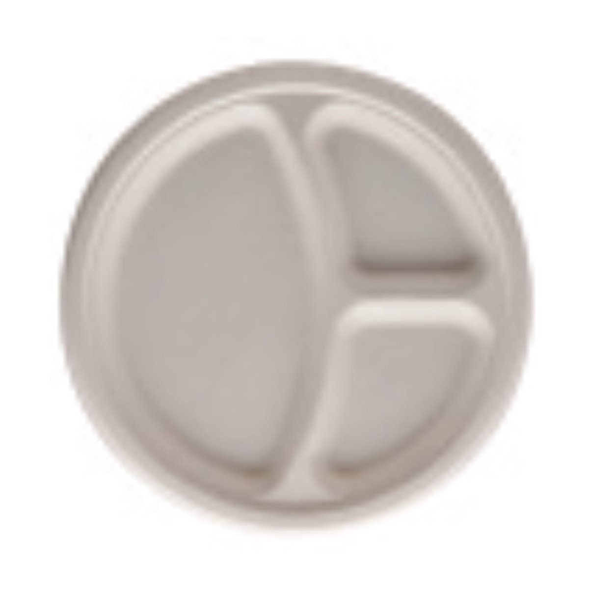 Plato De Bagazo Compostable Blanco 26 Cm 3 Div (100 Unidades) - OmniPack