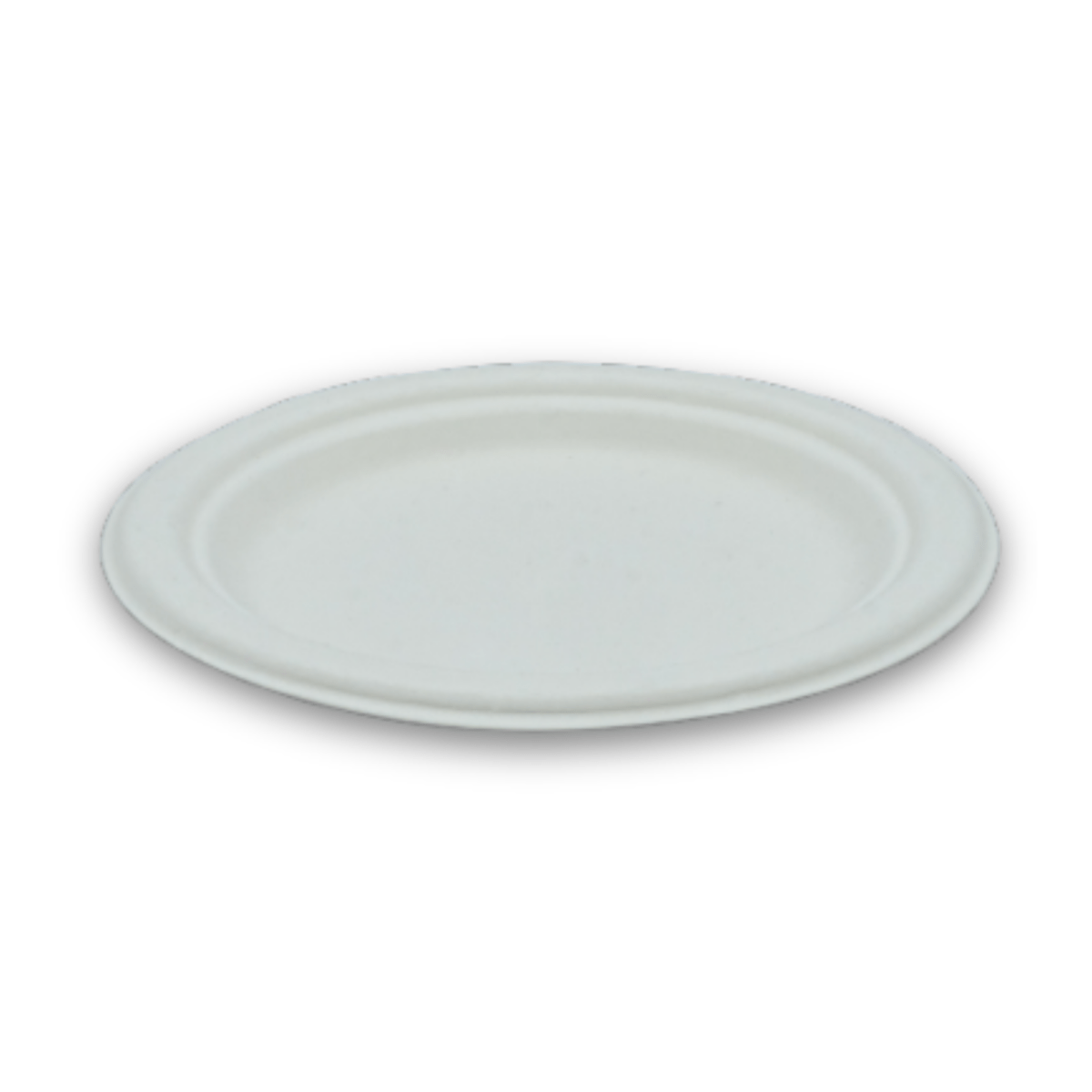 Plato De Bagazo Compostables Blanco 18 Cms (1.000 Unidades) - OmniPack