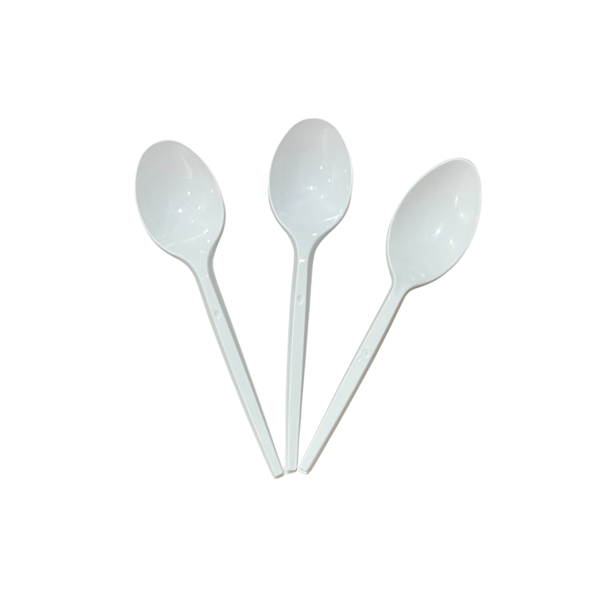Cuchara Plástica Blanca Desechable 14 cm