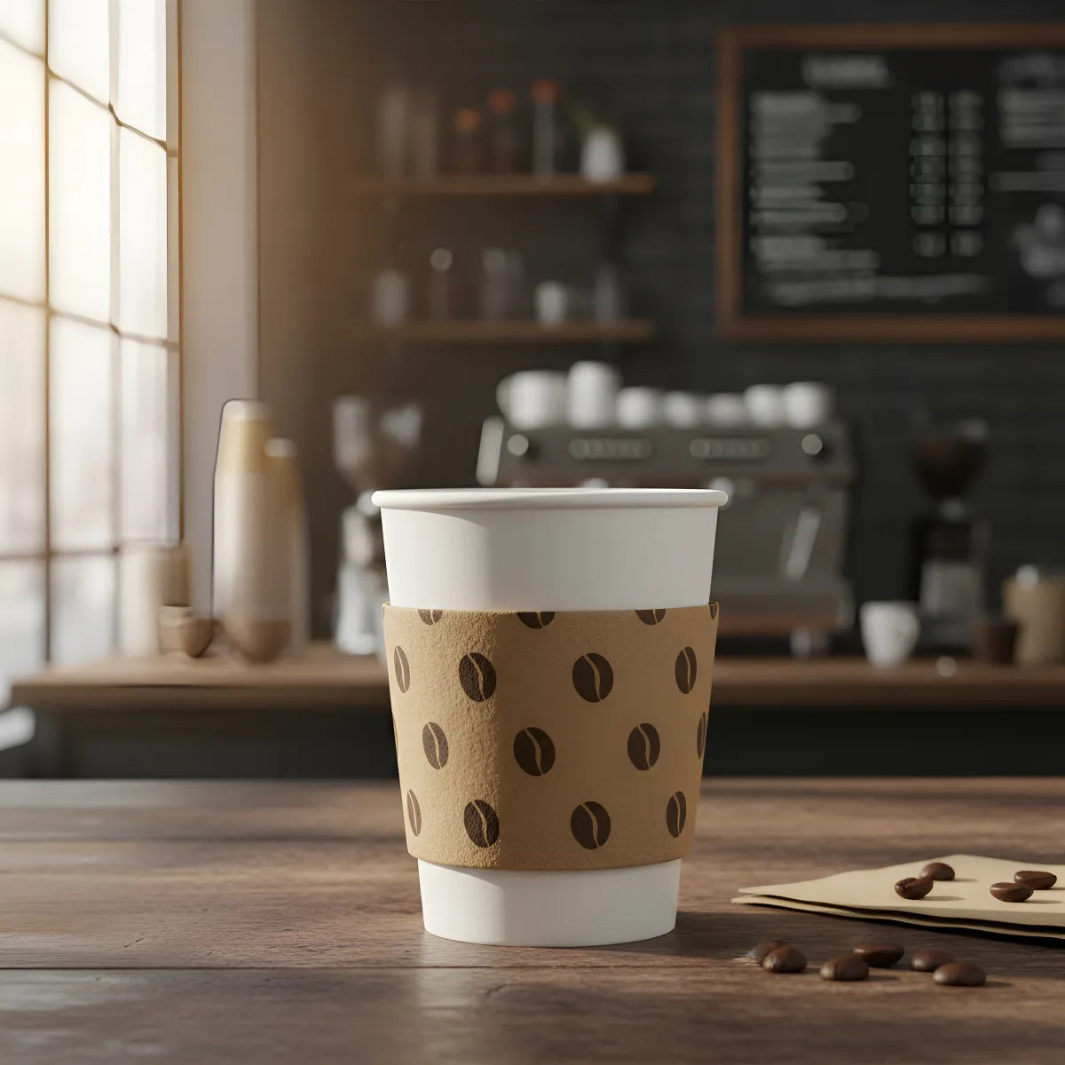 Funda Para Vaso Desechable Manga Collarín (1.000 Unidades)