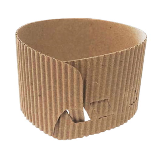 Funda Para Vaso Desechable Manga Collarín (100 Unidades)