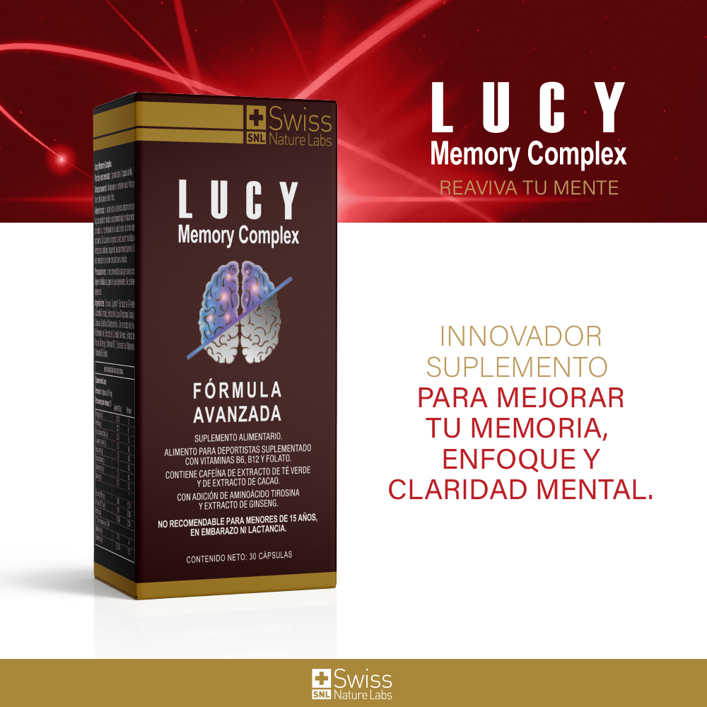 Suplemento Alimenticio Lucy Memory para la Memoria y el Enfoque