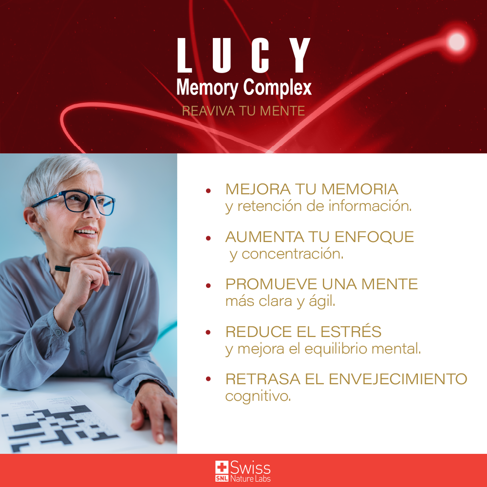 Suplemento Alimenticio Lucy Memory para la Memoria y el Enfoque