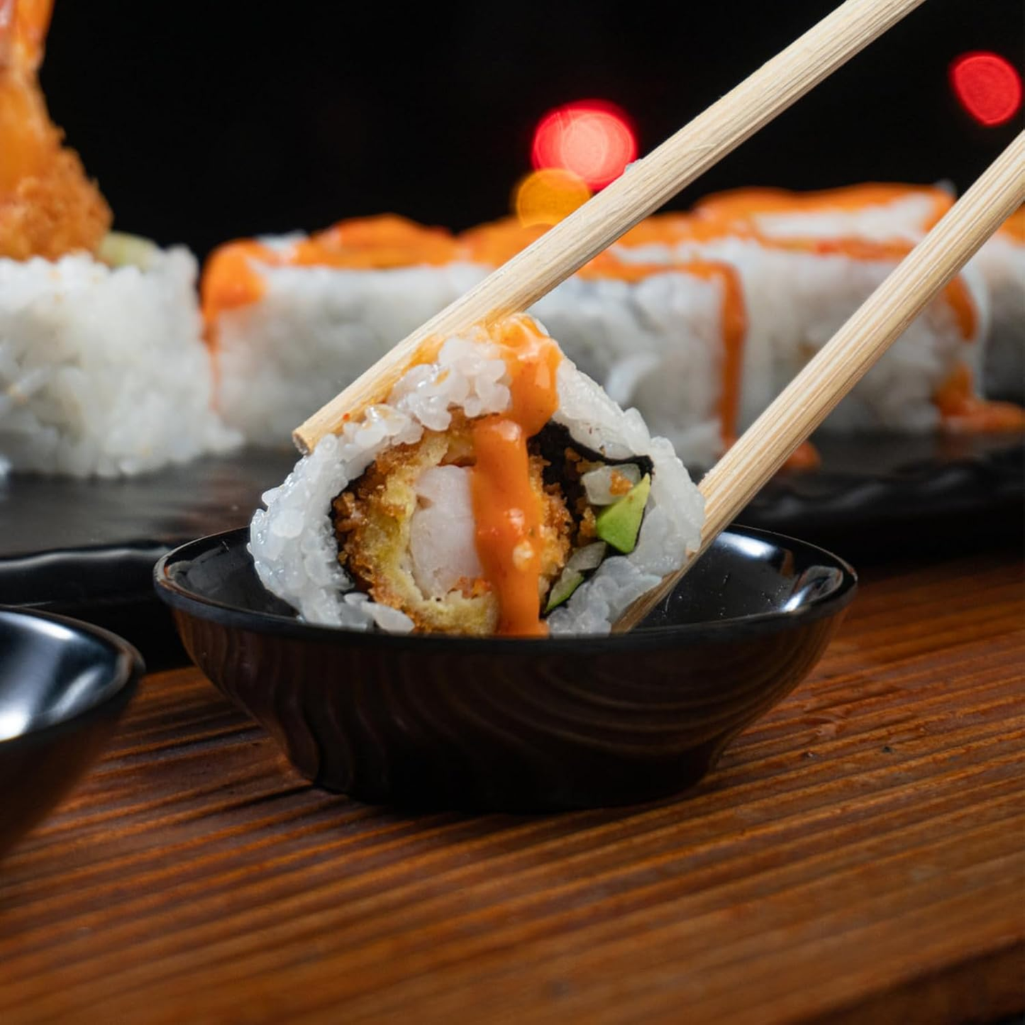 Palillos Chinos Redondos De Bambú Para Sushi