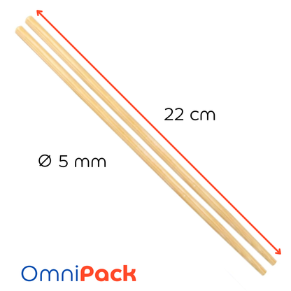 Palillos Chinos Redondos De Bambú Para Sushi