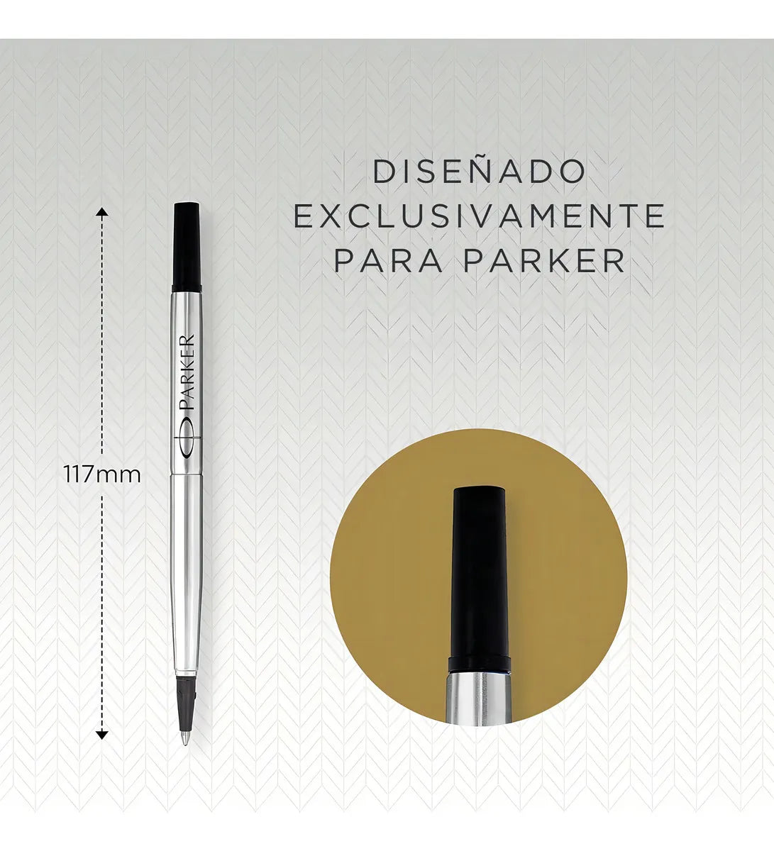 Repuesto Roller Ball Quink 0.5mm Parker Color Negro