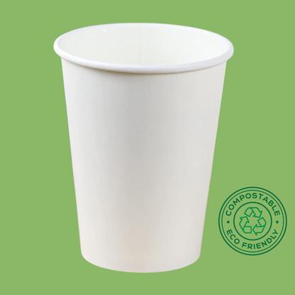 Vaso de papel compostable blanco 6 oz biodegradable - OmniPack