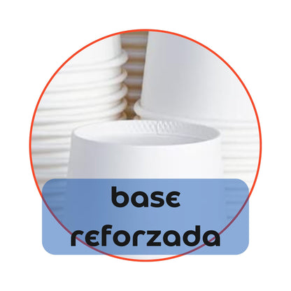 Vaso de papel compostable blanco 6 oz biodegradable - OmniPack