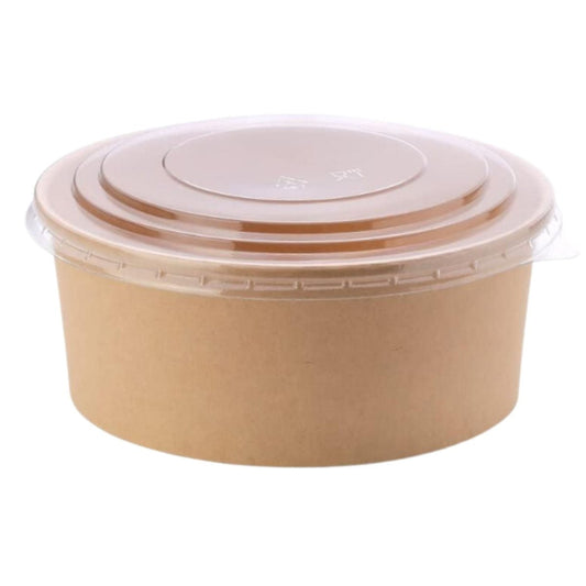 Bowl Kraft 1.300 cc c/ Tapa (25 Unidades) - OmniPack