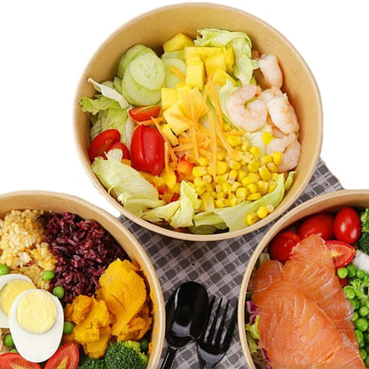 Bowl Kraft 500 cc c/ Tapa (25 Unidades) - OmniPack