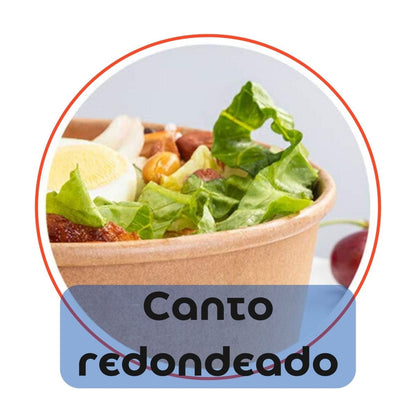 Bowl Kraft 500 cc c/ Tapa (25 Unidades) - OmniPack