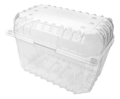Envase Contenedor Clamshell Para Fruta 2 lb / 1 kg (100 unidades) - OmniPack
