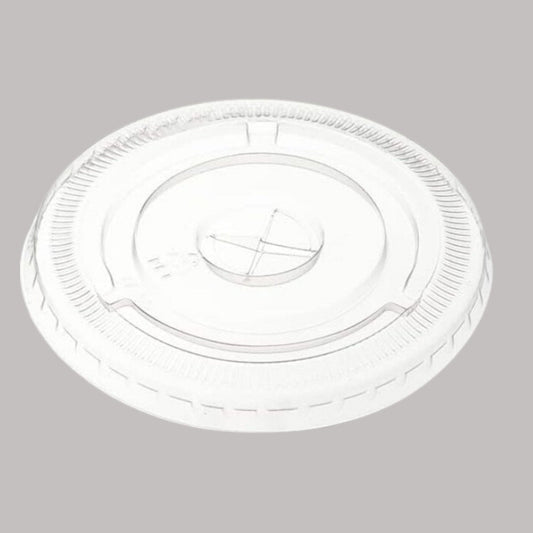 Tapa Plana PET c/ Perforación para Vaso 16 oz (100 Unidades) - OmniPack
