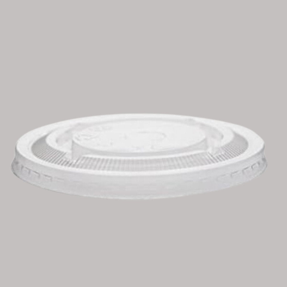 Tapa Plana PET c/ Perforación para Vaso 16 oz (100 Unidades) - OmniPack