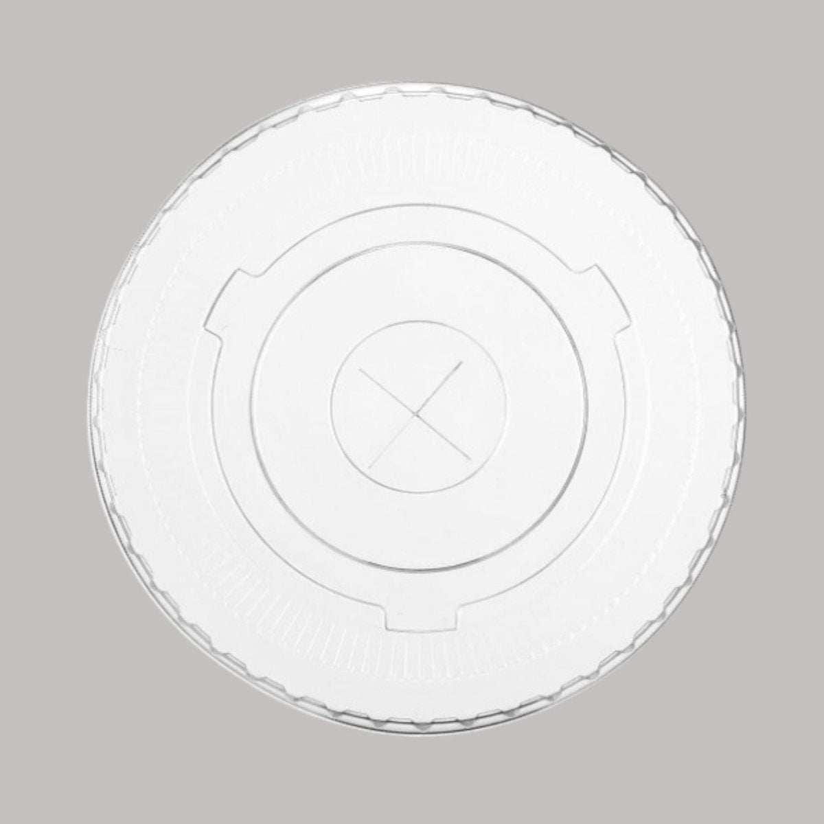 Tapa Plana PET c/ Perforación para Vaso 16 oz (1.000 Unidades) - OmniPack