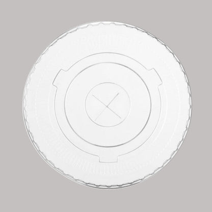 Tapa Plana PET c/ Perforación para Vaso 16 oz (50 Unidades) - OmniPack