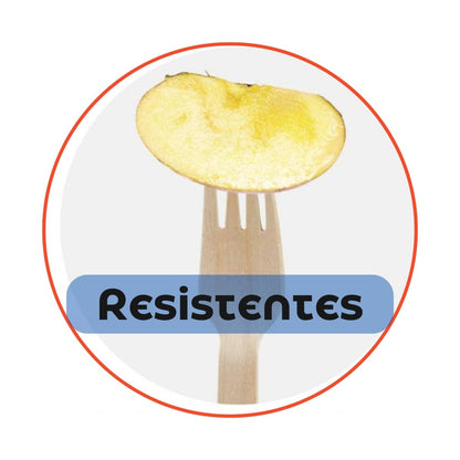 Tenedor de Madera Ecológicos 16 cm (200 Unidades) - OmniPack