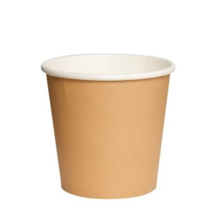 Vaso Polipapel Blanco Kraft de 4 oz (50 Unidades) - OmniPack