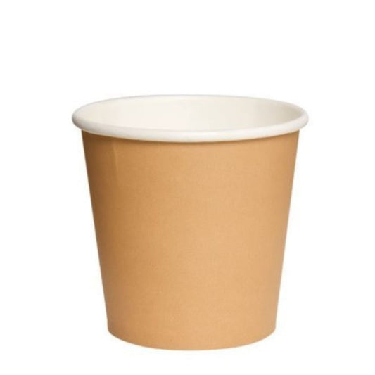 Vaso Polipapel Blanco Kraft de 4 oz (50 Unidades) - OmniPack