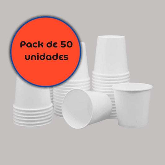 Vaso Polipapel Blanco Kraft de 4 oz (50 Unidades) - OmniPack